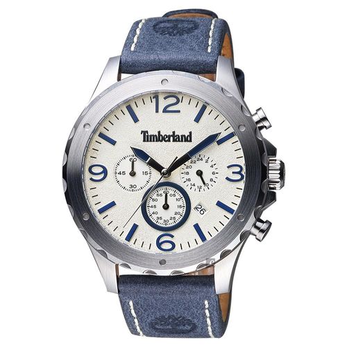 Timberland Warner 慢跑生活計時腕錶 米x藍 46mm TBL.14810JS/07