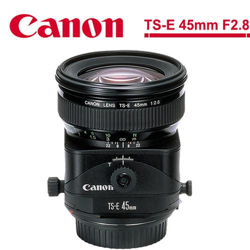 【背帶+吹球筆布】Canon TS-E 45mm F2.8 移軸鏡頭(公司貨)