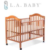 美國L.A. Baby 米爾頓大嬰兒床(咖啡色)
