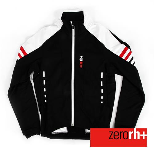 ZERORH+ 義大利專業競賽級刷毛防風自行車外套(男)-黑色