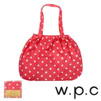【w.p.c】時尚包包雨衣/束口防雨袋 (紅底白點)