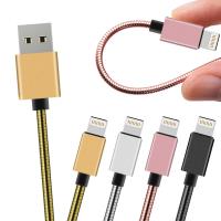 AISURE Apple Lightning 8Pin 2.4A鋁風快速傳輸彈簧充電線-100cm (兩條組)