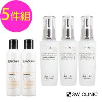 【韓國3W CLINIC】膠原嫩白精華液50mlx4入(贈oriax橄欖精油沐浴/洗髮精750mlx1瓶隨機出)