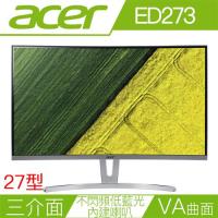 ACER宏碁 ED273 27型VA曲面三介面不閃頻濾藍光液晶螢幕