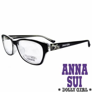 Anna Sui安娜蘇日本Dolly Girl系列可愛少女愛心款造型太陽眼鏡‧黑【DG528-016】
