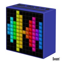 DIVOOM TimeBox 智能LED音樂鬧鐘(藍牙喇叭) - 活力藍