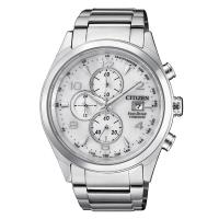 CITIZEN星辰 紳士品味鈦金光動能計時男錶-銀/42mm(CA0650-82A)