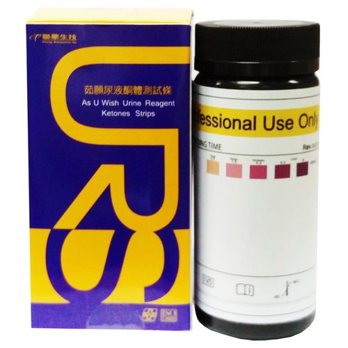 【聯華生技】茹願尿酮試紙-1罐(100片/罐)-生酮體良伴(台灣製造)