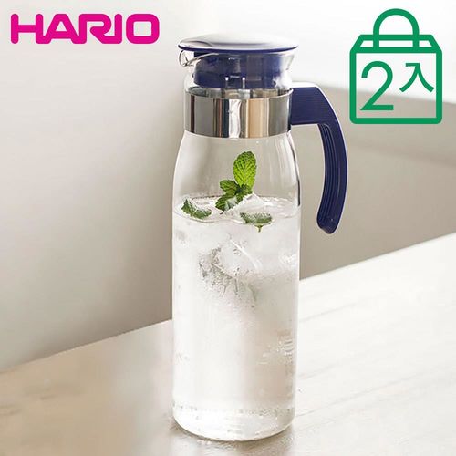 【日本HARIO】耐熱玻璃冷水壺1400ml 2入