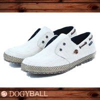 Dogyball JB6 Palm 無鞋帶懶人帆船鞋 淺米白色