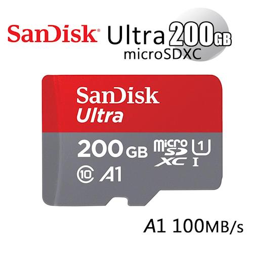 SanDisk Ultra MicroSDXC 200GB A1 記憶卡- 公司貨 