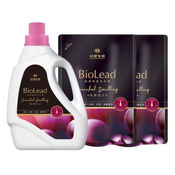台塑生醫 BioLead經典香氛洗衣精 紅粉佳人x1瓶+2包