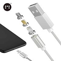 Moizen 三合一 Apple Micro Type C USB 接頭 手機 磁吸充電線 傳輸線 磁力線