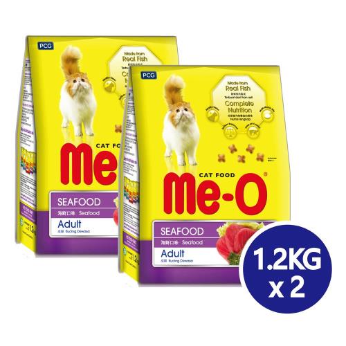 【Me-O】咪歐乾貓糧 - 海鮮口味 1.2kg x 2包