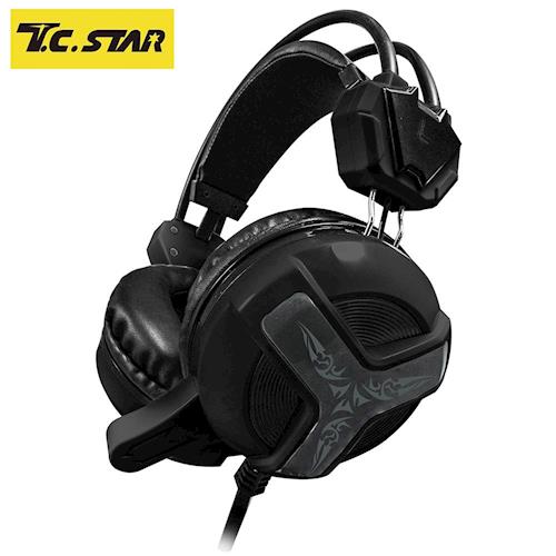 T.C.STAR 電競玩家頭戴式耳機麥克風 TCE9030BK