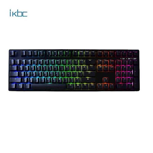 ikbc 時光機 F108 RGB/PBT/英刻/青軸 電競機械鍵盤