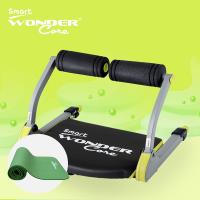 Wonder Core Smart 全能輕巧健身機-嫩芽綠+運動墊綠+核心扭腰盤綠(超值3件組)