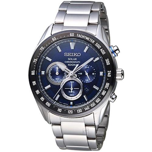 SEIKO Criteria 極速救援太陽能計時腕錶 V175-0EE0B SSC585P1