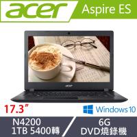 Acer宏碁 Aspire ES 經典文書筆電 ES1-732-P15K 17.3吋/N4200/6G/1T