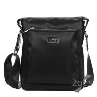 【Zoes】 防潑水牛津布 豎款斜背包