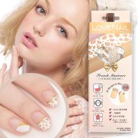 【LOVE NAIL】持久指甲油貼-法式系列(金絲幻想)指甲貼