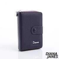 【Diana Janes 黛安娜】牛皮兩折中夾