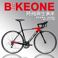 BIKEONE ROAD BIKE SHIMANO 16速碳鋁前叉鋁合金彎把公路車 R240