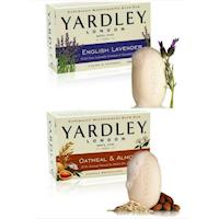 【美國 Yardley London】雅禮滋潤香皂-薰衣草迷迭香/燕麥杏仁(120g*12塊入)