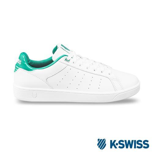 K-Swiss Clean Court CMF休閒運動鞋-女-白/綠