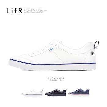 任-Life8-EDWIN聯名款 Casual 帆布 復古加硫休閒鞋-09699