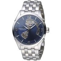HAMILTON漢米爾頓 JAZZMASTER爵士系列OPEN HEART 80小時自動腕錶 H32705141