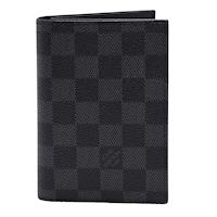 LV N64411經典Damier Graphite護照夾(黑灰)