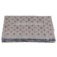 LV MP2118 LEAGUE系列經典Monogram緹花圍巾/披肩(卡其色)