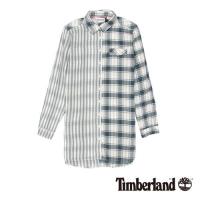 Timberland女款紗染星空藍Long Pond Mix 長版襯衫A1TWY