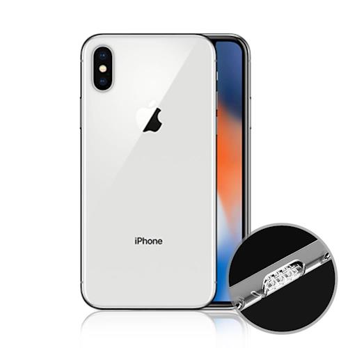 水漾 Apple iPhone X 一體全包式帶防塵塞透明TPU軟殼