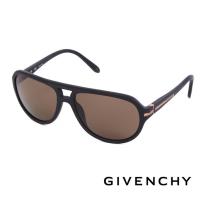GIVENCHY 法國魅力紀梵希經典LOGO木紋時尚太陽眼(黑)GISGV775-0703