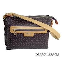 【Diana Janes 黛安娜】晶鑽 LOGO多層收納包