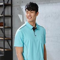 【LEIDOOE】英文花紋男款休閒短袖POLO衫16581