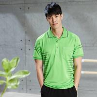 【LEIDOOE】黑條紋男款休閒短袖POLO衫16561