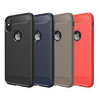 QinD Apple iPhone X 拉絲矽膠套