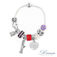 DINA JEWELRY蒂娜珠寶 清心小花 潘朵拉風格 設計手鍊