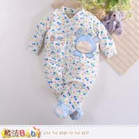 魔法Baby 包腳連身衣 法國設計細絲絨包屁衣~k60409