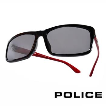 POLICE 義大利警察都會款個性型男眼鏡-膠框(紅色) POS1883E700P