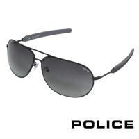 POLICE 都會時尚飛行員太陽眼鏡 (消光黑) POS8736-531X