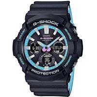 【CASIO】G-SHOCK 紳士街頭霓虹潮流風格設計休閒錶- (GAS-100PC-1A)
