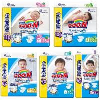 GOO.N 日本大王尿布 境內增量特規版黏貼型 M/L/XL(3包/箱)