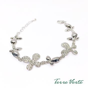 蒂菲雅Terre Verte 施華洛世奇晶飾 蝶戀手鍊 - 8290