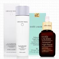 ESTEE LAUDER雅詩蘭黛 極淨光透白修護保濕化妝水200ml+特潤超導修護露50ml