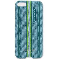COACH 民俗風直紋 iPhone 5 手機保護殼(藍綠)