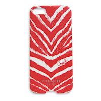COACH 斑馬紋 iPhone 5 手機保護殼(紅)